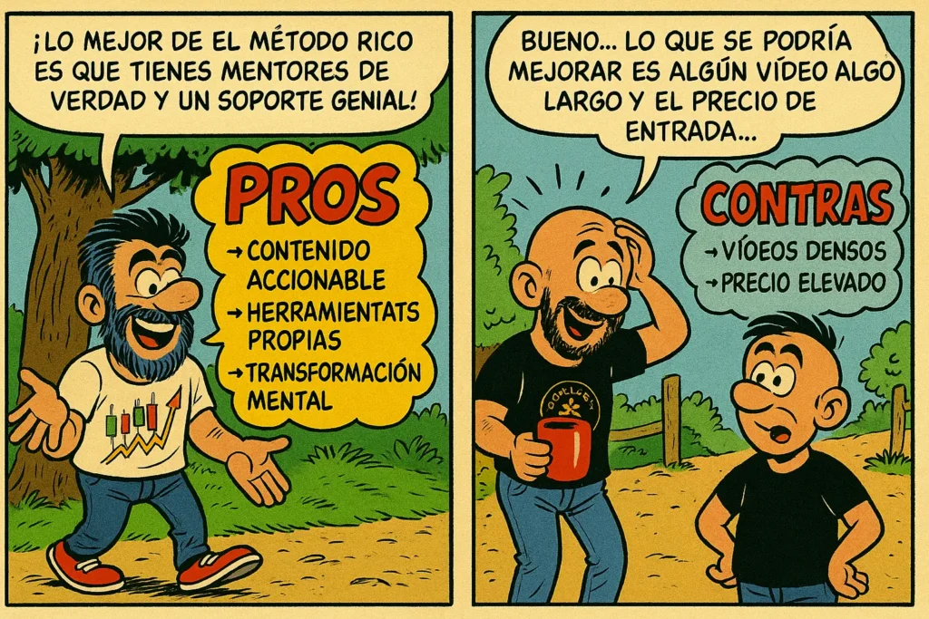pros y contras método rico richard garcía