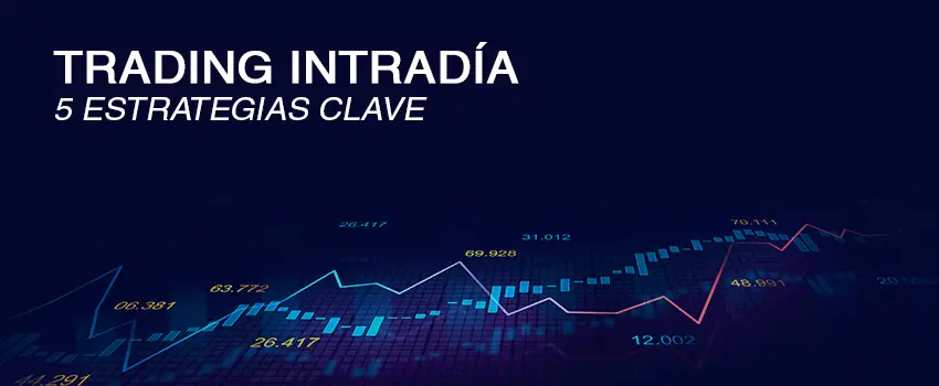 Imagen principal sobre cursos de trading para inversores minoristas, con un portátil mostrando gráficos financieros alcistas, libros de formación y un birrete académico, representando el auge de la educación en trading en un contexto de desaceleración del sentimiento retail. Estilo fintech profesional, ambiente azul tecnológico y elementos que simbolizan análisis técnico, volatilidad y aprendizaje estructurado
