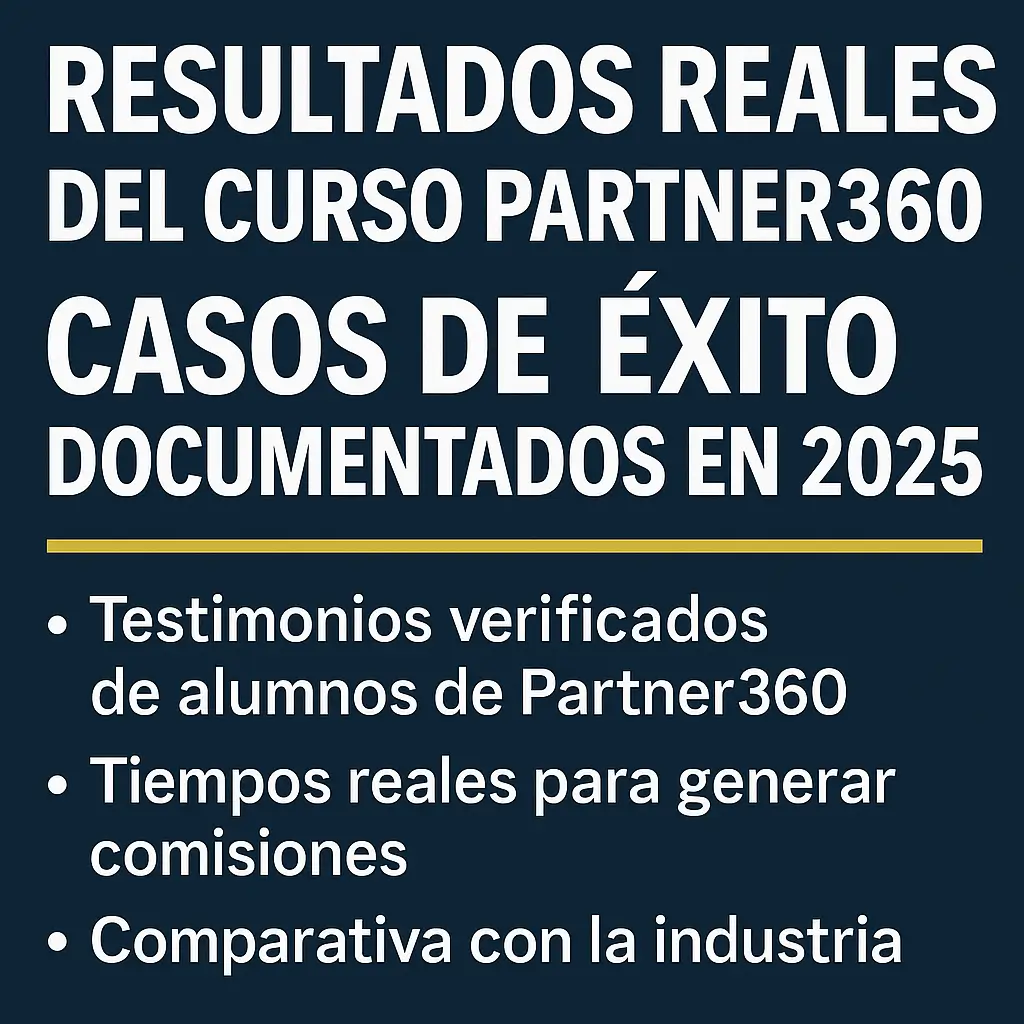 Resultados reales del curso Partner360: casos de éxito documentados en 2025